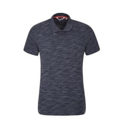 Mountain Warehouse Mens Hasst Marl Polo Shirt - XS, Navy
