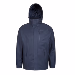 Mountain Warehouse Mens Bracken Melange 3 in 1 Jacket - XXS, Blue