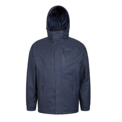 Mountain Warehouse Mens Bracken Melange 3 in 1 Jacket - XXS, Blue