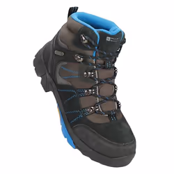 Mountain Warehouse Childrens/Kids Edinburgh Waterproof Suede Walking Boots - 4 UK, Blue/Brown/Black