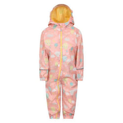 Mountain Warehouse Childrens/Kids Puddle Clouds Rain Suit - 9-12 Months, Coral