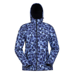 Mountain Warehouse Womens/Ladies Exodus Floral Soft Shell Jacket - 8 UK, Navy/Light Blue