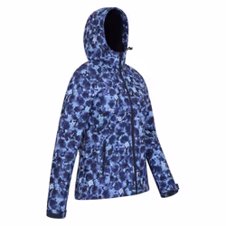 Mountain Warehouse Womens/Ladies Exodus Floral Soft Shell Jacket - 8 UK, Navy/Light Blue