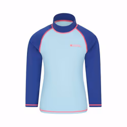 Mountain Warehouse Childrens/Kids Long-Sleeved Rash Top - 9-10 Years, Mint