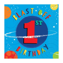 Amscan Luncheon 1st Birthday Napkins (Pack of 16)