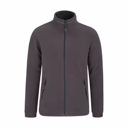 Mountain Warehouse Mens Bernard Windproof Fleece Jacket - XXS, Dark Grey