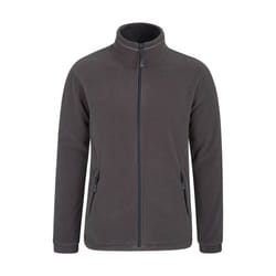 Mountain Warehouse Mens Bernard Windproof Fleece Jacket - XXS, Dark Grey