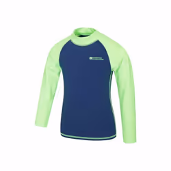Mountain Warehouse Childrens/Kids Long-Sleeved Rash Top - 7-8 Years, Bright Green