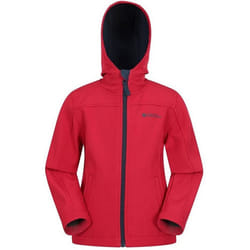 Mountain Warehouse Childrens/Kids Exodus Water Resistant Soft Shell Jacket - 13 Years, Red