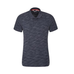 Mountain Warehouse Mens Hasst Marl Polo Shirt - M, Navy