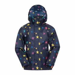 Mountain Warehouse Childrens/Kids Pakka Stars Waterproof Jacket - 3-4 Years, Navy