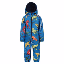 Mountain Warehouse Childrens/Kids Puddle Dinosaur Rain Suit - 9-12 Months, Blue