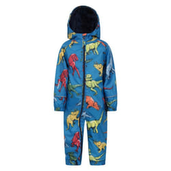 Mountain Warehouse Childrens/Kids Puddle Dinosaur Rain Suit - 9-12 Months, Blue
