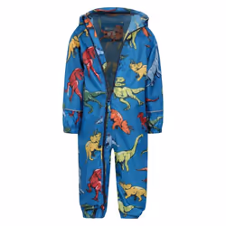 Mountain Warehouse Childrens/Kids Puddle Dinosaur Rain Suit - 6-9 Months, Blue