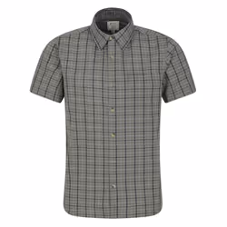 Mountain Warehouse Mens Holiday Cotton Shirt - XXS, Khaki