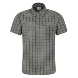 Mountain Warehouse Mens Holiday Cotton Shirt - XXS, Khaki