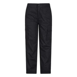 Mountain Warehouse Childrens/Kids Lightweight Cargo Trousers - 13 Years, Black