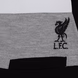 Liverpool FC Childrens/Kids Colour Block Polo Shirt - 7-8 Years, Black/Grey/White