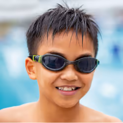Zoggs Childrens/Kids Phantom 2.0 Swimming Goggles - One Size, Black/Lime/Smoke