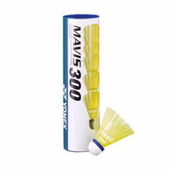 Yonex Mavis 300 Nylon Shuttlecock (Pack Of 12) - One Size, White/Blue/Yellow