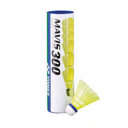 Yonex Mavis 300 Nylon Shuttlecock (Pack Of 12) - One Size, White/Blue/Yellow