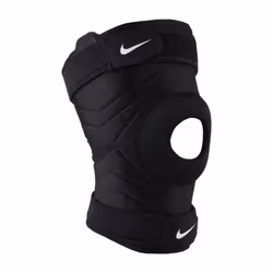 Nike Pro Compression Open Knee Support - XL, Black