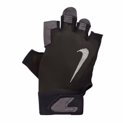 Nike Mens Ultimate Heavyweight Fitness Fingerless Gloves - XL, Black/White/Grey