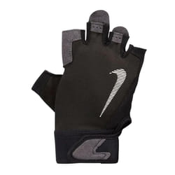 Nike Mens Ultimate Heavyweight Fitness Fingerless Gloves - XL, Black/White/Grey