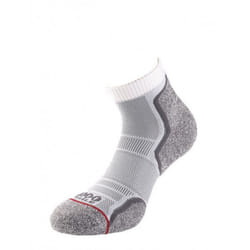 1000 Mile Mens Ankle Socks (Pack of 2) - 6 UK-8 UK, White/Grey