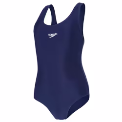 Speedo Girls Medalist One Piece Swimsuit - 7-8 Years, Navy