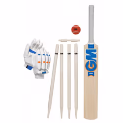 Gunn And Moore Eclipse 2022 Cricket Bat Set (Pack of 10) - 6, Brown/Blue/Orange