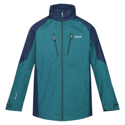Regatta Mens Calderdale IV Waterproof Softshell Hooded Walking Jacket - S, Pacific Green/Admiral Blue