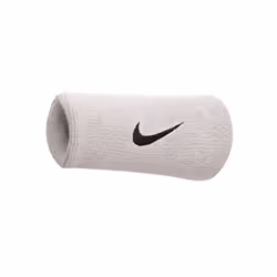 Nike Jumbo Swoosh Wristband (Pack of 2) - One Size, White/Black