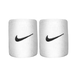Nike Swoosh Wristband (Pack of 2) - One Size, White/Black