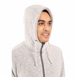 Trespass Mens Scawton Zipped Hoodie - S, Off White Marl