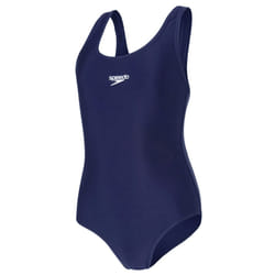 Speedo Girls Medalist One Piece Swimsuit - 11-12 Years, Navy