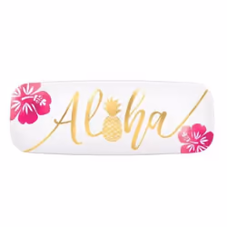 Amscan Aloha Plastic Hot Stamped Long Platter