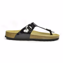 Sanosan Womens/Ladies Geneve Lacquered Leather Sandals - 4 UK, Black/Brown