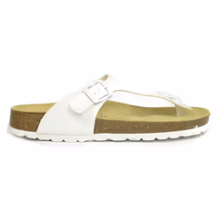 Sanosan Womens/Ladies Geneve Lacquered Leather Sandals - 3 UK, White/Brown