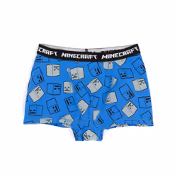 Minecraft Boys Boxer Shorts Set (Pack of 3) - 9-10 Years, Grey/Blue/Black