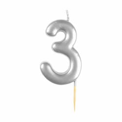Amscan 3 Metallic Candle