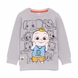 Cocomelon Childrens/Kids Group Shot Sweatshirt - 3-4 Years, Grey