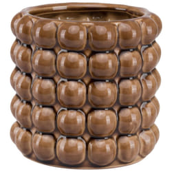 Hill Interiors Seville Collection Bubble Vase - 20cm x 20cm x 20cm, Caramel