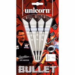 Unicorn Bullet Stainless Steel Darts (Pack of 3) - 22g, Silver