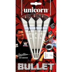 Unicorn Bullet Stainless Steel Darts (Pack of 3) - 22g, Silver