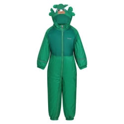 Regatta Childrens/Kids Mudplay III Dinosaur Waterproof Puddle Suit - 12-18 Months, Jellybean Green