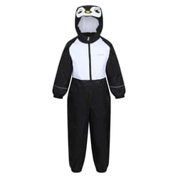 Regatta Childrens/Kids Mudplay III Penguin Waterproof Puddle Suit - 3-4 Years, Black