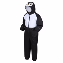 Regatta Childrens/Kids Mudplay III Penguin Waterproof Puddle Suit - 3-4 Years, Black