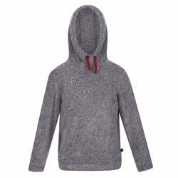 Regatta Childrens/Kids Keyon Hooded Fleece - 7-8 Years, Rhino Marl