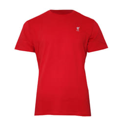 Liverpool FC Mens Embroidered T-Shirt - S, Red/White